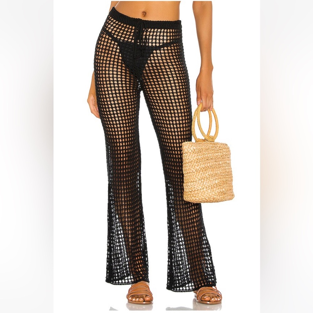 Elektra Crochet Pant Womens L in Black